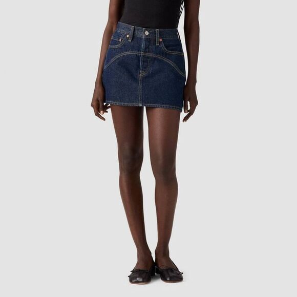 Levi's Pants - Levi's -  Women's Icon Western Yoke Mini Skirt - Shad Shaded View
